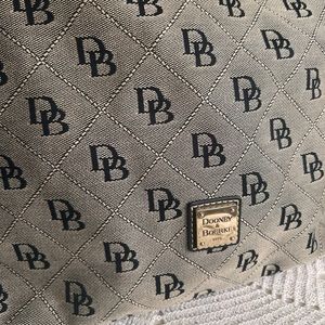 Dooney & Bourke Tan and Black Canvas Purse
